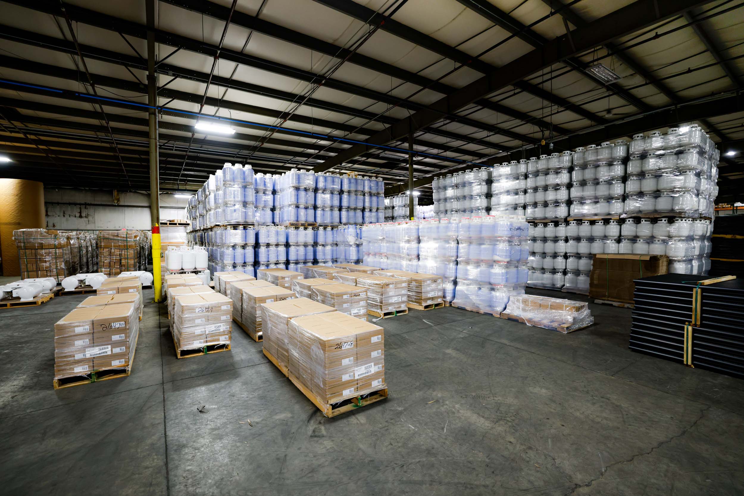 UFP Distribution warehouse with palletized building products